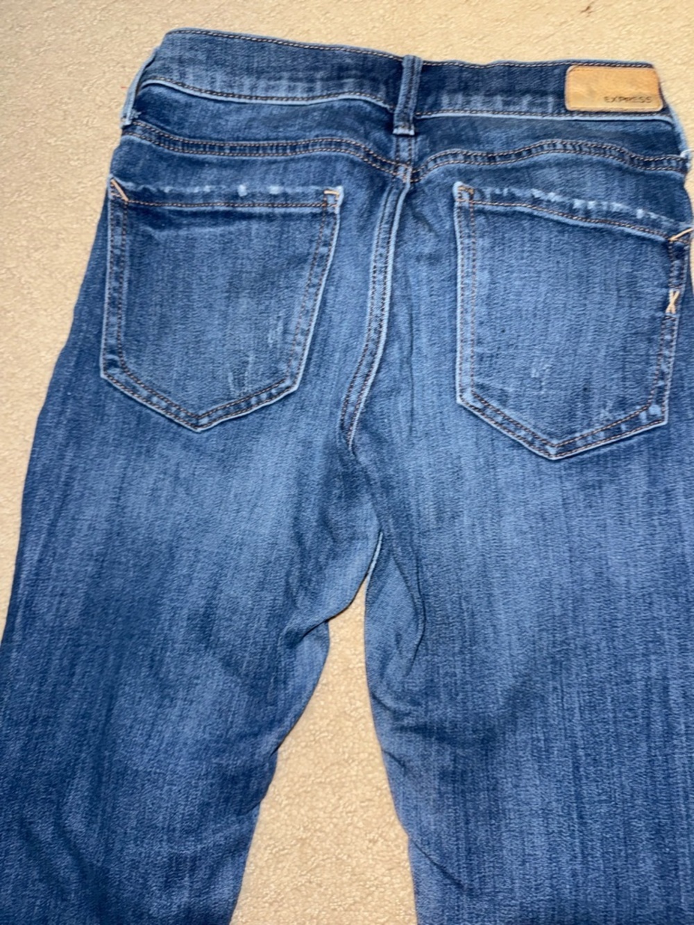 Express Women’s Skinny Jeans - Dark Blue Wash